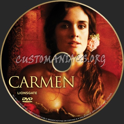 Carmen dvd label