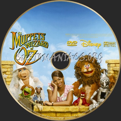 The Muppets Wizard Of Oz dvd label