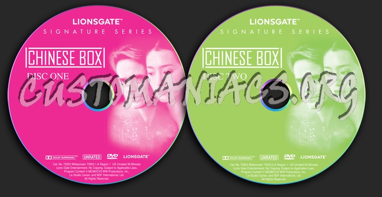 Chinese Box dvd label