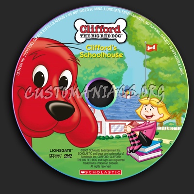 Clifford the Big Red Dog: Clifford's Schoolhouse dvd label
