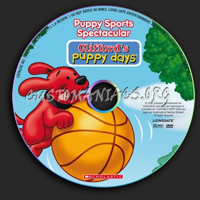 Clifford's Puppy Days: Puppy Sports Spectacular dvd label