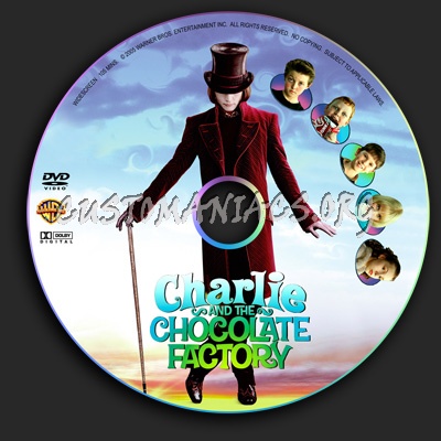 Charlie and the Chocolate Factory dvd label