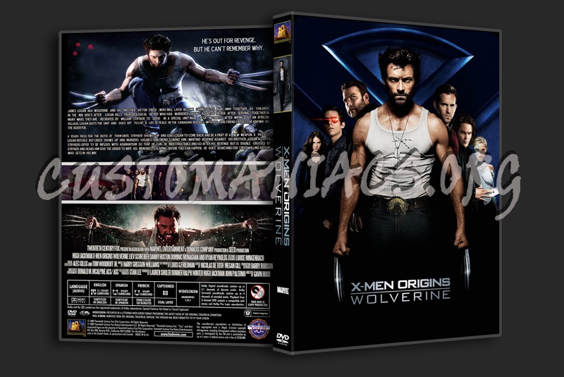 X-Men Origins Wolverine dvd cover