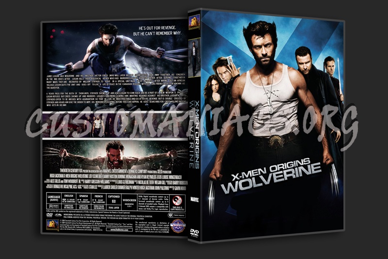 X-Men Origins Wolverine dvd cover