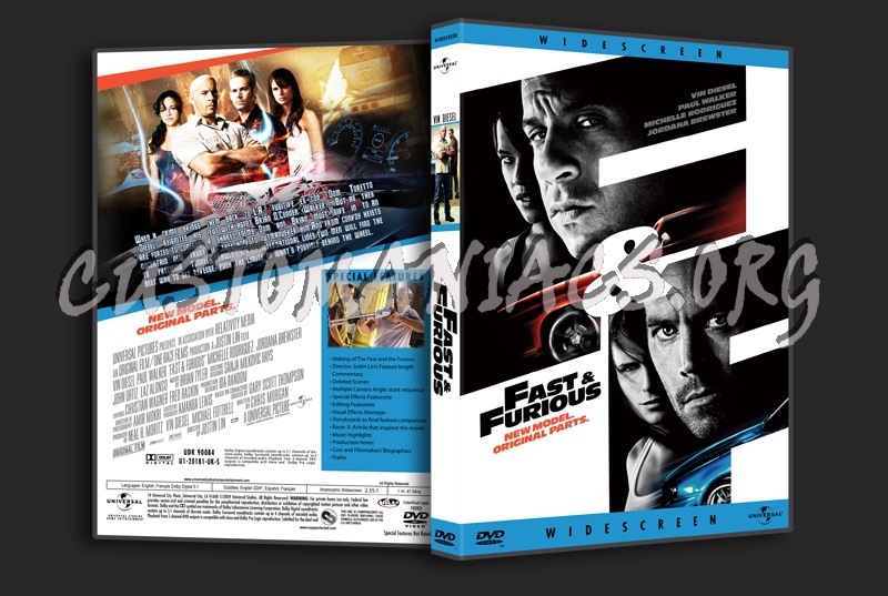 Fast & Furious dvd cover