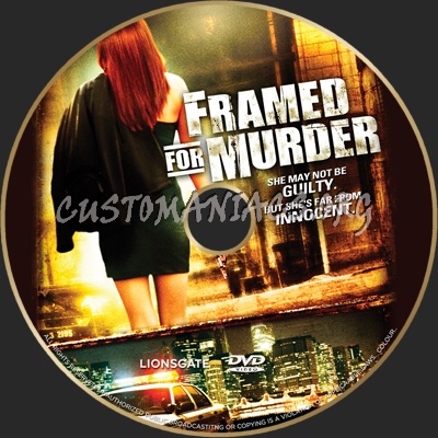 Framed For Murder dvd label