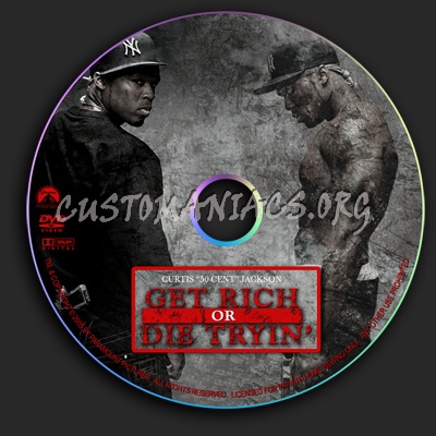 Get Rich, Die Tryin dvd label