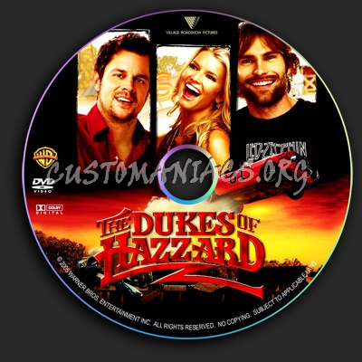 Dukes Of Hazzard dvd label