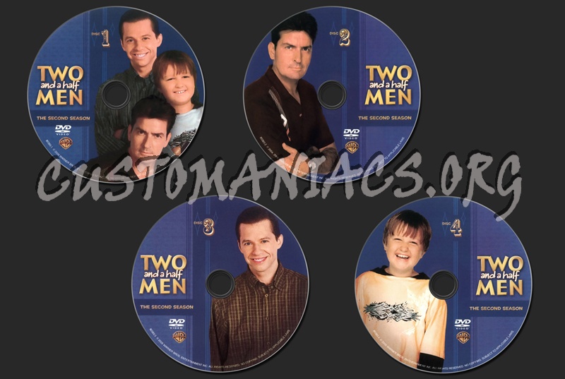 Two and a Half Men Season 2 dvd label