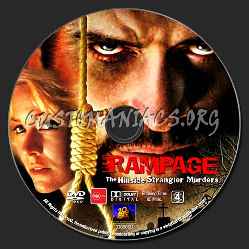 Rampage - The Hillside Strangler Murders dvd label