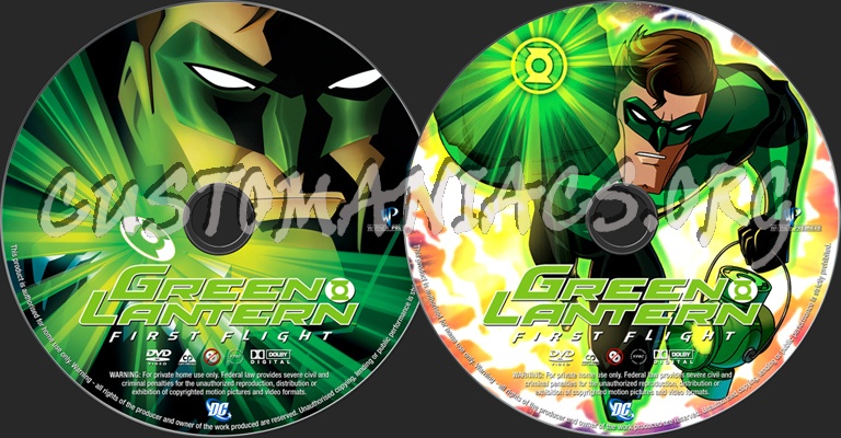 Green Lantern First Flight dvd label