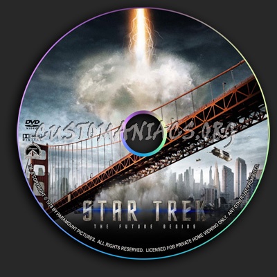 Star Trek - The Future Begins dvd label