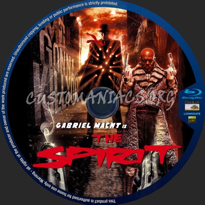 The Spirit blu-ray label