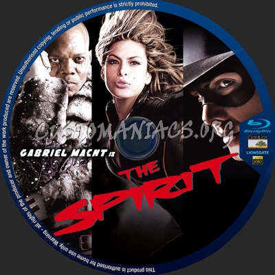 The Spirit blu-ray label