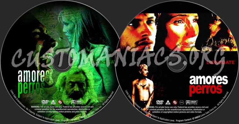 Amores Perros dvd label