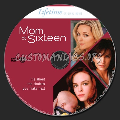 Mom At Sixteen dvd label