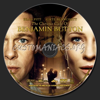 The Curious Case of Benjamin Button dvd label