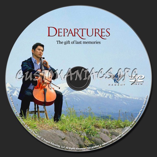 Departures dvd label