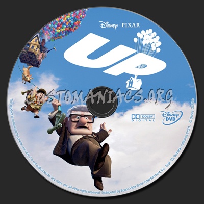 Up dvd label