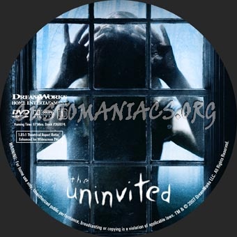 The Uninvited dvd label