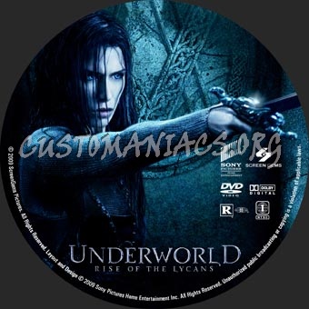 Underworld Rise Of The Lycans dvd label