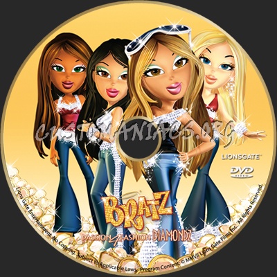 Bratz Passion 4 Fashion dvd label