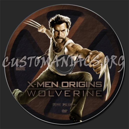 X-MEN Origins: Wolverine dvd label