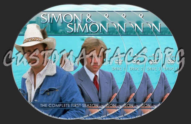 Simon & Simon Season One dvd label