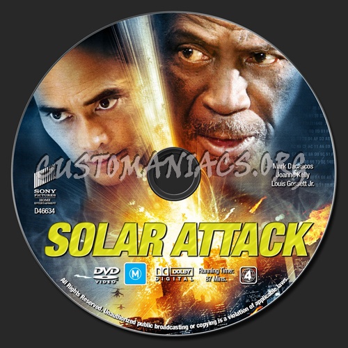 Solar Attack dvd label