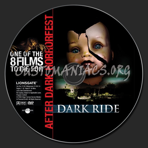 Dark Ride dvd label