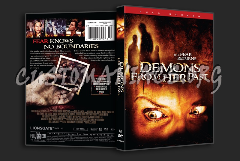 Demons From Her Past dvd cover DVD Covers & Labels by Customaniacs