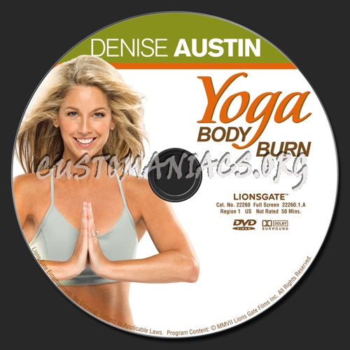 Denise Austin: Yoga Body Burn dvd label