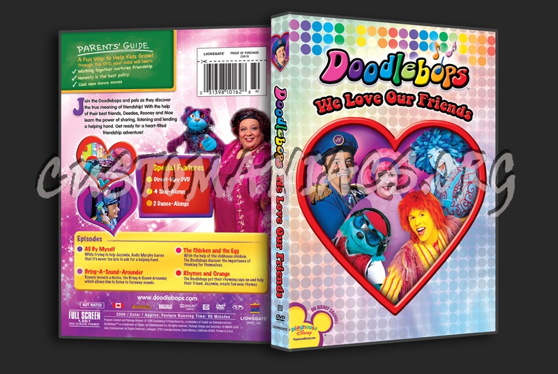 Doodlebops We Love Our Friends dvd cover