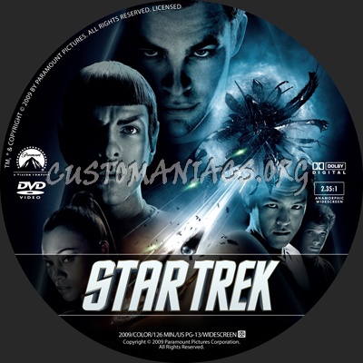 Star Trek dvd label