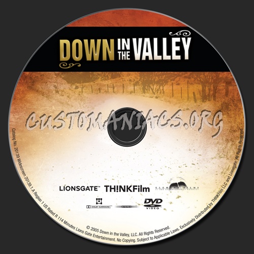 Down in the Valley dvd label