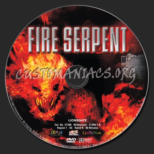 Fire Serpent dvd label