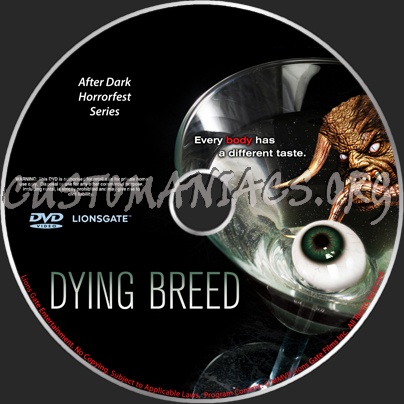 Dying Breed dvd label