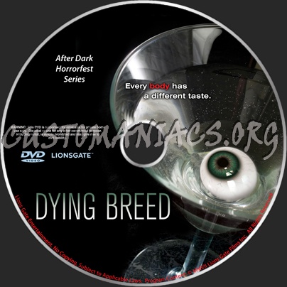 Dying Breed dvd label