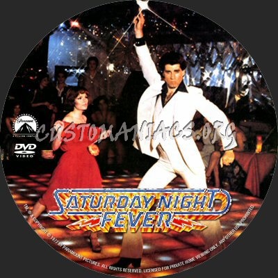 Saturday Night Fever dvd label