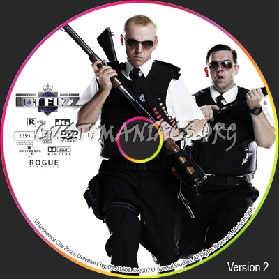 Hot Fuzz dvd label