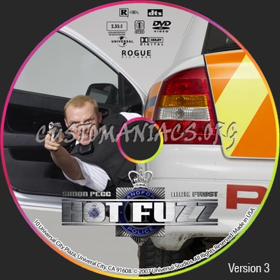 Hot Fuzz dvd label