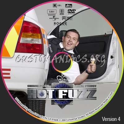 Hot Fuzz dvd label