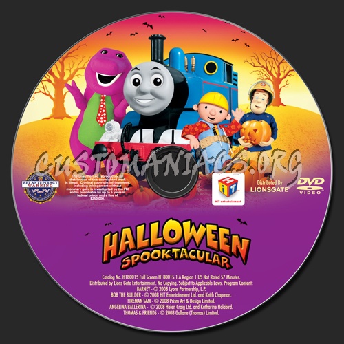 Halloween Spooktacular dvd label