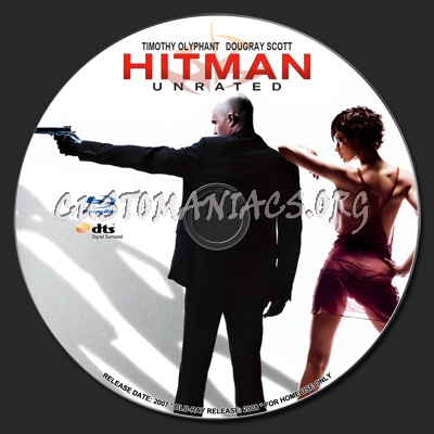 Hitman Unrated blu-ray label