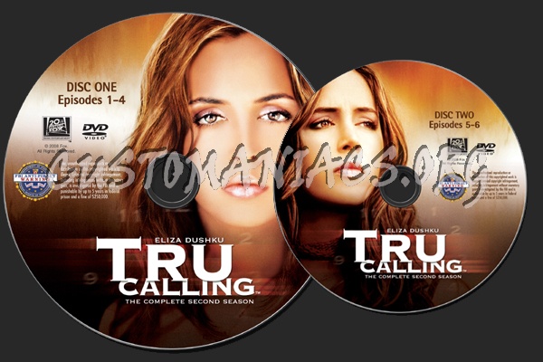 Tru Calling Season 2 dvd label