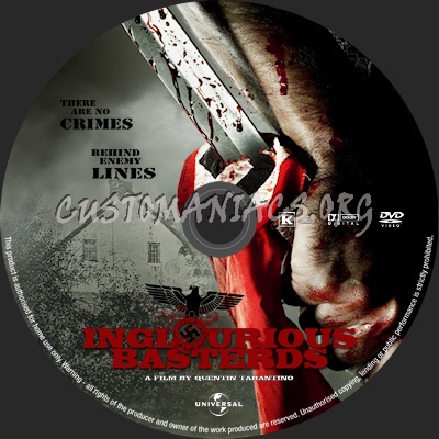 Inglourious Basterds dvd label