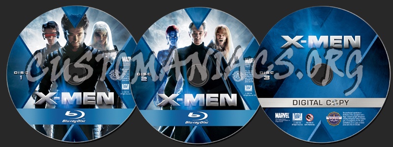 X-Men blu-ray label