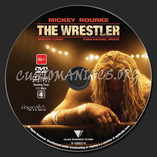 The Wrestler dvd label