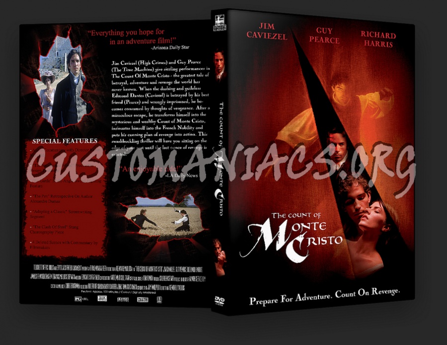 The Count of Monte Cristo dvd cover