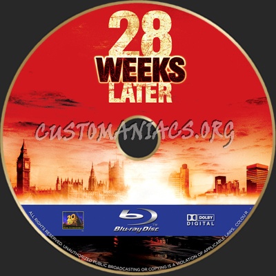 28 Weeks Later blu-ray label